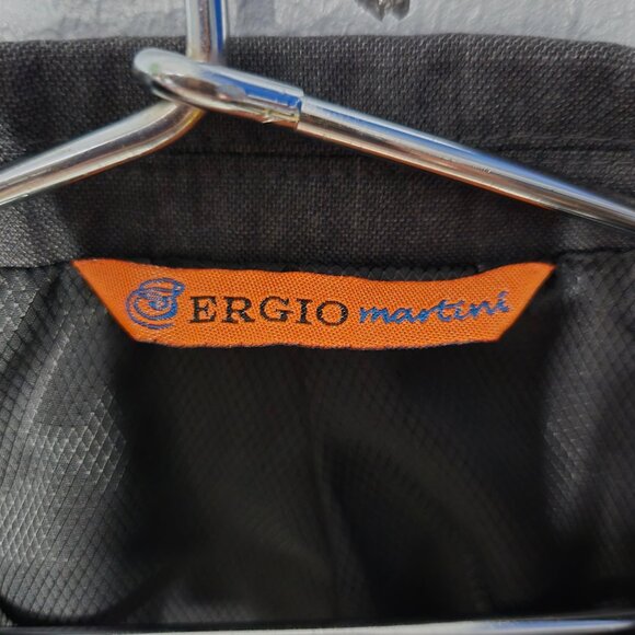 Sergio Martini Superior 150s Charcoal Gray Two Button Front Suit Jacket, 42R - Picture 2 of 9